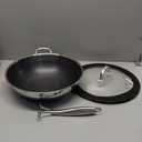 Wok Pan, 13-Inch Stainless Steel Woks & Stir-Fry Pans Nonstick, Wok Pan with Lid for Induction, Electric, Gas, Halogen, All Stoves, Professional PFOA Free Cookware, Dishwasher & Fast Heat