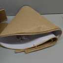 Burlap Empire Lamp Shades Set of 2, 6" Top x 16" Bottom x 10.8" High, Brown Lamp Shades for Table Lamps Floor Lamps, Natural Linen Lampshades Replacement, Spider, Harp Holders Included, Easy Assembly
