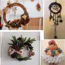 12PCS Small Round Grapevine Wreath 4Inch Rattan Wreaths for Easter Spring Candle Christmas Crafts Holiday Decoration Wedding Home Decor