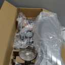 52 Inch Quiet DC Motor 6 Speed High CFM Modern Ceiling Fan with Lights Remote Control, 3 Blade Indoor Silver Ceiling Fan for Bedroom, Office, Living Room