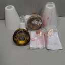 Gold Wall Sconces Set of Two, HWH Modern Bathroom Vanity Sconce Wall Lighting Indoor Wall Lamp with Frosted White Striped Glass, 5HZG97B-2PK BG