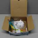 Interactive Cat Toys for Indoor Cats: Upgraded 360 Automatic Spin Flying Bird Feather Wand with Silicone Protected Rod Safe Play, Strong 8cm Suction Cup, USB-Rechargeable for Bored Kittens and Adult (White)