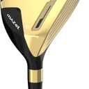 MAZEL Rescue Hybrid Golf Clubs for Men - 3, 4, 5 Hybrid for Right Handed Golfers, Regular/ Stiff Flex Graphite Shafts (Graphite(Gold, Z35 II), 5 Hybrid, Regular, Right)