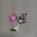 YDmeet All Metal Shower Head Adapter, 360 ° Adjustable Shower Head Extension Arm Connector for Shower Heads- Chrome