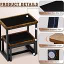 Step Stool for Adults,Holds up to 500Lb,3 in1 Heavy Duty Sturdy Two StepStools for Kichen/Bathroom/High beds, Wooden&Metal Frame, Non-Slip Pads