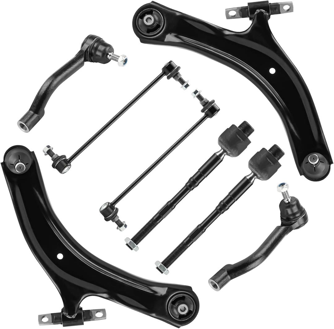8PCS Front Lower Driver & Passenger Side Control Arms Suspension Kits Ball Joint Fit for Nissan Rogue 2008-2013, Rogue Select 2014-2015
