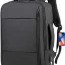 Carry on Travel Backpack for Airplanes, TSA 15.6 inch Laptop Bag Flight Approved for Men, Suitcase Backpack Luggage Business Work Weekender Bag - Travel Backpack for Men Women - Black (Medium)
