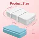 Knee Pillow for Side Sleeping Memory Foam Leg Pillow with Strap 2 Layer Adjust Height Between Legs Pillows for Relieving Leg Hip Back and Knee Pressure with Breathable Removable Cover