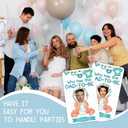 41 Sheet Baby Shower Scratch Off Game, Who has the Dad-To-Be Scratch Off, 3.5 x 2.1 In Funny Baby Shower Games Ideas for Party Guests - Gender Reveal Party Decor-MT02