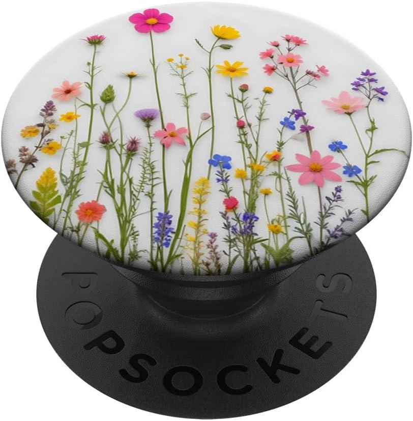 Mixed Flower Bouquet Floral Pattern PopSockets Adhesive PopGrip