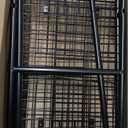 31" in Tall Large Capactiy Rolling Laundry Basket with Commerical Wheels,Metal Frame Storage Mesh on bottom for Organizer and Clothing storage,Black unique foldable Wire laundry Cart (Black)