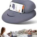 Phone Stand Pillow, Soft Memory Foam Cell Phone Holder for Bed, Couch & Home, Hand Rest Pillow for Gaming & Phone Use, Relieve Wrist & Hand Fatigue, Premium Gift Box Packaging