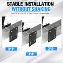 3 Steps Boat Trailer Steps, Heavy Duty Trailer Tongue Steps with Handrail
Boat Trailer Bow Steps Boat Trailer Lladder Front Trailer Full Foot Placement without Overhang for 3" x 3" 4" x 4" 3" x 5"