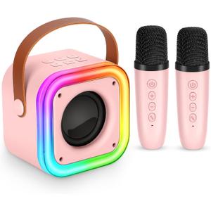 Mini Karaoke Machine for Kids, Girl Toys Gifts, Kids Karaoke Wireless Microphone for 4,5,6,7,8,9,10,11,12 Years Old Boys and Girls Christmas Party Gifts Toys (Purple)