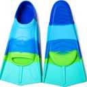 Kids Swim Fins,Short Kids Fins Youth Swimming Flippers for Lap Swimming Training for Children Girls Boys Beginners, Size S