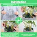 5 Pcs Plant Stakes for Indoor Plants, Reusable Iron Monstera Plant Support Structures Plant Supports for Indoor Plants Climbing and Thriving Growth Holders Gardening Accessories