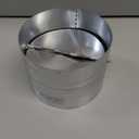 Repa Market Galvanized Steel 5 Inch Duct Backdraft Damper - One-Way Airflow HVAC Damper, Dryer Vent Damper, Metal Inline Backdraft - 5 Inch Duct Damper, Dryer Duct Connector with Backdraught Flap