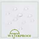 RYB HOME 2 Panels Garden Netting Size Adjustable Porch Screen Mesh Outdoor Curtains Lightweight Mosquito Curtains for Patio Gazebo Pool Hut Bug Netting, White, 59 inches Wide x 108 inches Long