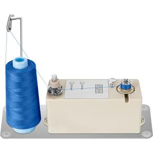 Automatic Bobbin Winder for Sewing, Portable Bobbin Winder Machine Electrical Fast with Thread Guide, Spool Stand, Mounting Plate for Domestic and Industrial Sewing Machines
