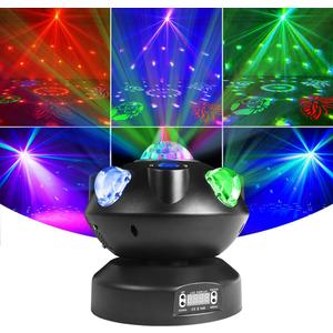 Dreamland LED RGBW Disco Light Party Light, Rotation Moving Head DJ Lights with DMX Sound Auto, Party Lights Indoor for Party Stage Lighting DJ Disco Club Christmas