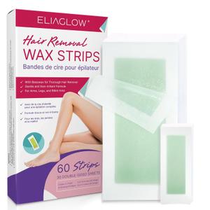 Wax Strips Hair Removal for Women: Waxing Kit, Brazilian Wax Kit At Home, Hypoallergenic All Skin Type 60 Count