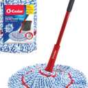 O-Cedar MicroTwist MAX Microfiber Twist Mop with 1 Extra Refill | Features Hands-Free Wringing | Extra Large 18-Inch Mop Head | Safe on All Floor Types