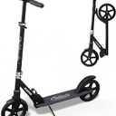 Nattork Kick Scooter for Age 6+ Kids Teens Adults, Max Load 240 LBS, Adjustable Height Foldable with 8" Large Wheels, Anti-Shock Suspension