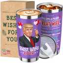 Juchuar Valentines Day Gifts for Wife - 20 oz Stainless Steel Tumbler, Cool Valentine's Tumbler, Coffee Cup, Birthday and Valentines Day Gifts for Wife from Husband, Funny Valentine's Day Gift