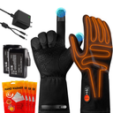 Heated Gloves for Men and Women - Thin Form Fitting Glove Liners - Rechargeable Batteries 2500mAh