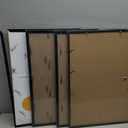 CORE ART 16x24 Frame, Black Picture Frames 14x20 with Mat or 16 x 24 without Mat, Wall Mount Gallery Poster Photo Frame Set of 4