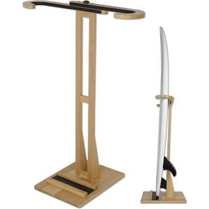 Surfboard Stand Rack, Adjustable Vertical Surf Board Rack with Floor-Standing Design, Storage & Display for Shortboard and Longboard, Beech Wood, Wood Color