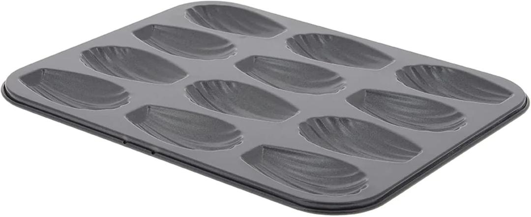 de Buyer Nonstick Madeleines Mold - Bake Up to 12 Perfectly Crisp Madeleines - Easy to Use & Clean