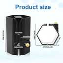 2 x BOXOB Wrapping Paper Cutter, New Upgrade Blade Gift Wrap Paper Cutter Tool Steel Sliding Replaceable Wrapping Paper Roll Cutter for Christmas Birthday Gift Wrapping Supplies(Black)