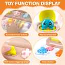 Interactive Pop Up Animal Toy with Piano Keys, Music & Lights, Montessori Cause and Effect Toys for 3+ Year Old, STEM Fine Motor Skills Baby Toy for Infants 6-12 Months, Toddler Birthday Gift