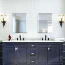 Mirrorons Beveled Mirror, Bathroom Mirrors for Wall 18" x 24", Frameless Rectangle Bathroom Mirror with Beveled Edge, Hangs Horizontally or Vertically, Tempered Glass Upgraded Packing