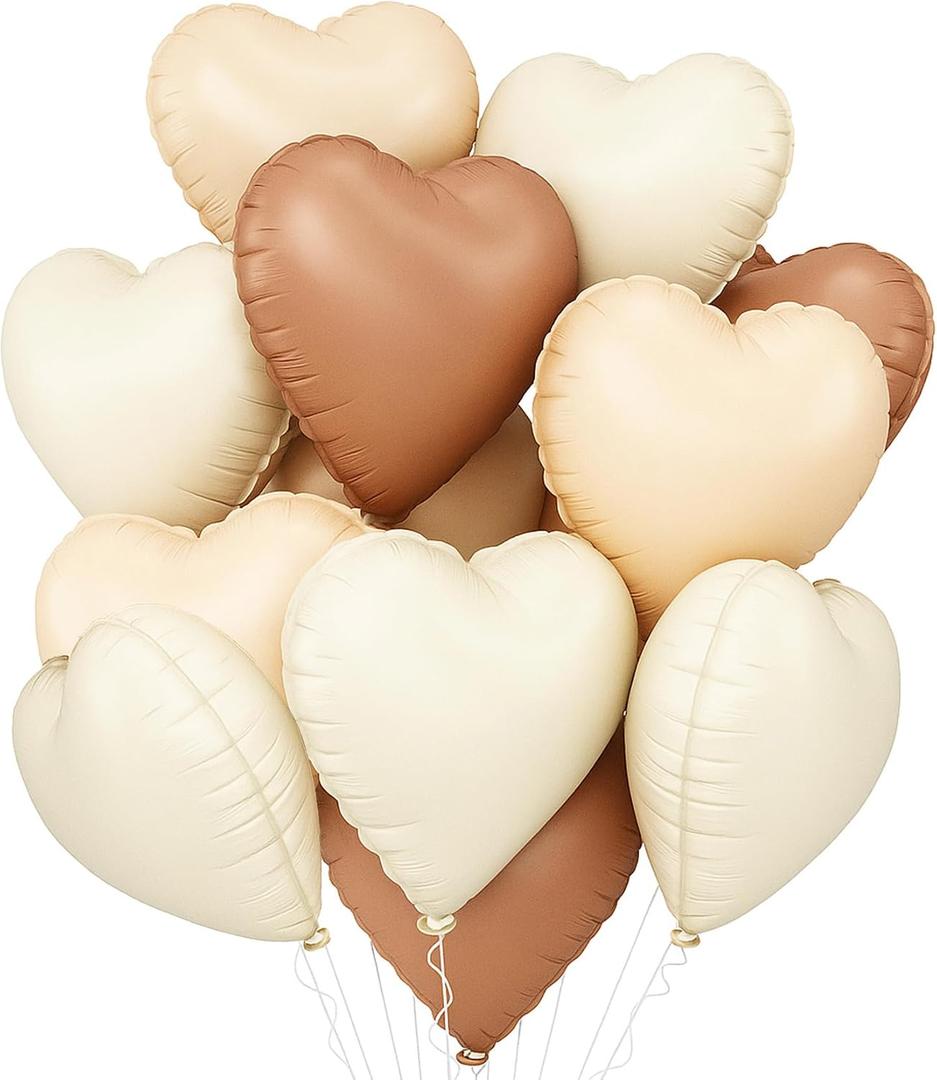 3 x Heart-Balloons Valentine-Balloon 12PCS 18" Love Foil Balloons Birthday Party Anniversary Wedding Engagement Decorations Baby Shower Bridal Supply