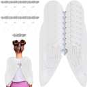 Tigeen 24 Pcs Fairy Wings Headband Angel Wings for Adult Angel Dress up Butterfly Costume Wing for Halloween Christmas Party