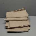 LuxClub 4 PC Full Sheet Set, Breathable Luxury Bed Sheets, Deep Pockets 16" Wrinkle Free Cooling Bed Sheets Machine Washable Hotel Bedding Silky Soft - Light Khaki Full
