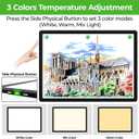 Buspher Magnetic A2 Light Board,25.2"x18.4" Large Light pad with US Adapter