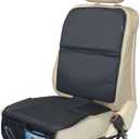 Car Seat Protector, for Baby Seat with Mesh Pockets Keeps Your Car Seat Tidy and Neat - Prevents Skid Marks, Wears and Tears  Black