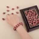 2 x AIEX 100pcs American Football Beads for Jewelry Making, 18mm Acrylic Beads Sport Pony Beads with Crystal Elastic Rope and Scissors for DIY Necklace Earring Bracelets Making Party