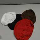 Knit Kufi Hats Crochet Beanie Skull Caps Solid Colors Stretchy Knitted Hats Muslim Caps for Men Women Teens(Black White Khaki Red)