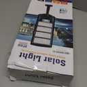 Solar Street Lights Outdoor Waterproof, LED Dusk to Dawn Solar Light, Flood Lights with Motion Sensor and Remote Control, for Exterior Wall, Patio, Yard, Deck, Garden,Parking Lot Lights(2-Pack) (Black)