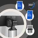 YIYO Sign Stand Poster Standadjustable heavy duty pedestal Sign Holder Floor Standaluminium frame floor standing for display 8.5*11 inchSilver (8.5*11 Silver)