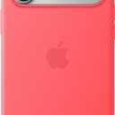 Apple iPhone 17 Pro Max Silicone Case with MagSafe and Camera Control: Lightweight Phone Case, Wireless Charging Compatible, Smooth Matte Finish; Bright Guava