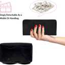 Purse Organizer Insert, Felt Tote Organizer Insert With Metal Zipper, Handbag Organizer For Speedy, Neverfull, Tote, Handbag, 7 Colors 5 Sizes