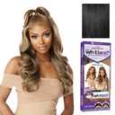 Sensationnel What Lace 13X6 Wigs - Glenna Lacefrontal Hand Tied Glueless Synthetic With Natural Density Preplucked Hairline (1 JETBLACK)