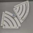 Apolimi HDPE Corner Shower Stool,Shower Bench Seat with Storage Shelf for Shaving Legs Plastic Spa Bath Step Foot Rest for Bathroom Small Place (White)