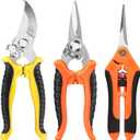 EWPJDK 3 Pack Garden Pruning Shears, Stainless Steel Shears, Gardening Shears, Scissors, Garden Clippers, Pruning Snips, Pruning Shears for Gardening Tools
