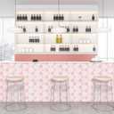 Hexagon Tiles Peel and Stick Backsplash for Kitchen, 10-Sheet Stick on Tiles Kitchen Backsplash, Pink 3D Peel and Stick Wall Tile12''12''